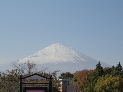 吉方位先で撮影した富士山